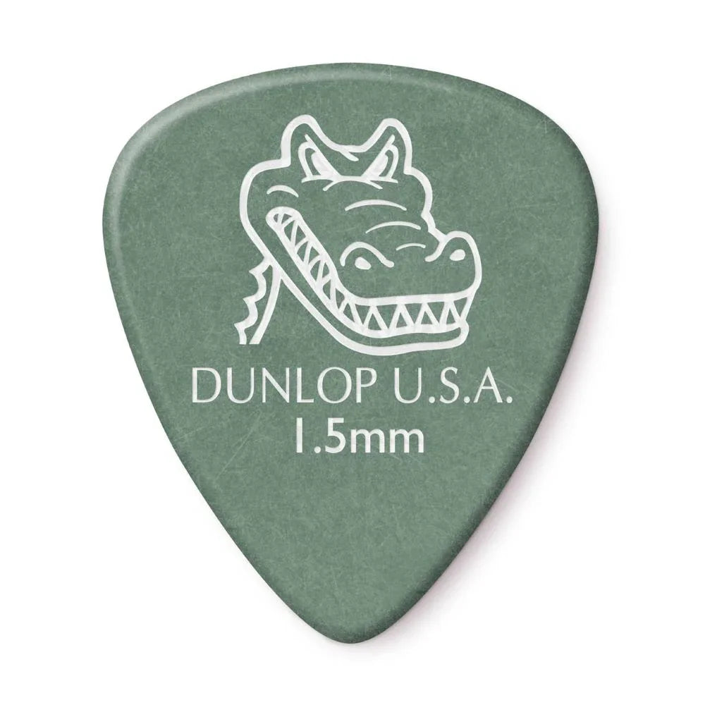 Dunlop Standard Gator Grip,1.50mm Green Guitar Picks