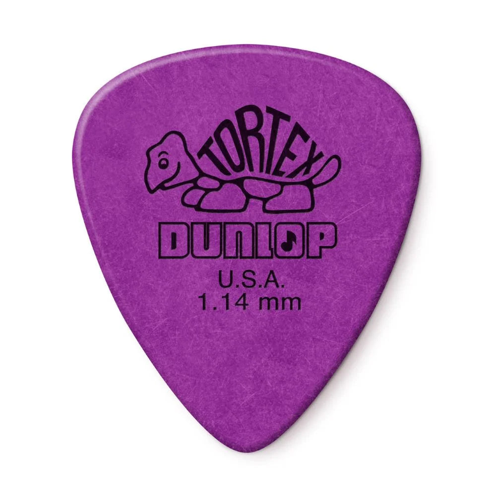 Dunlop Tortex Standard Guitar Picks 1.14mm Purple 12 - pack