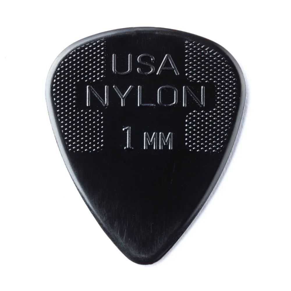 Dunlop Nylon Guitar Picks Black 1.0mm 12-pk