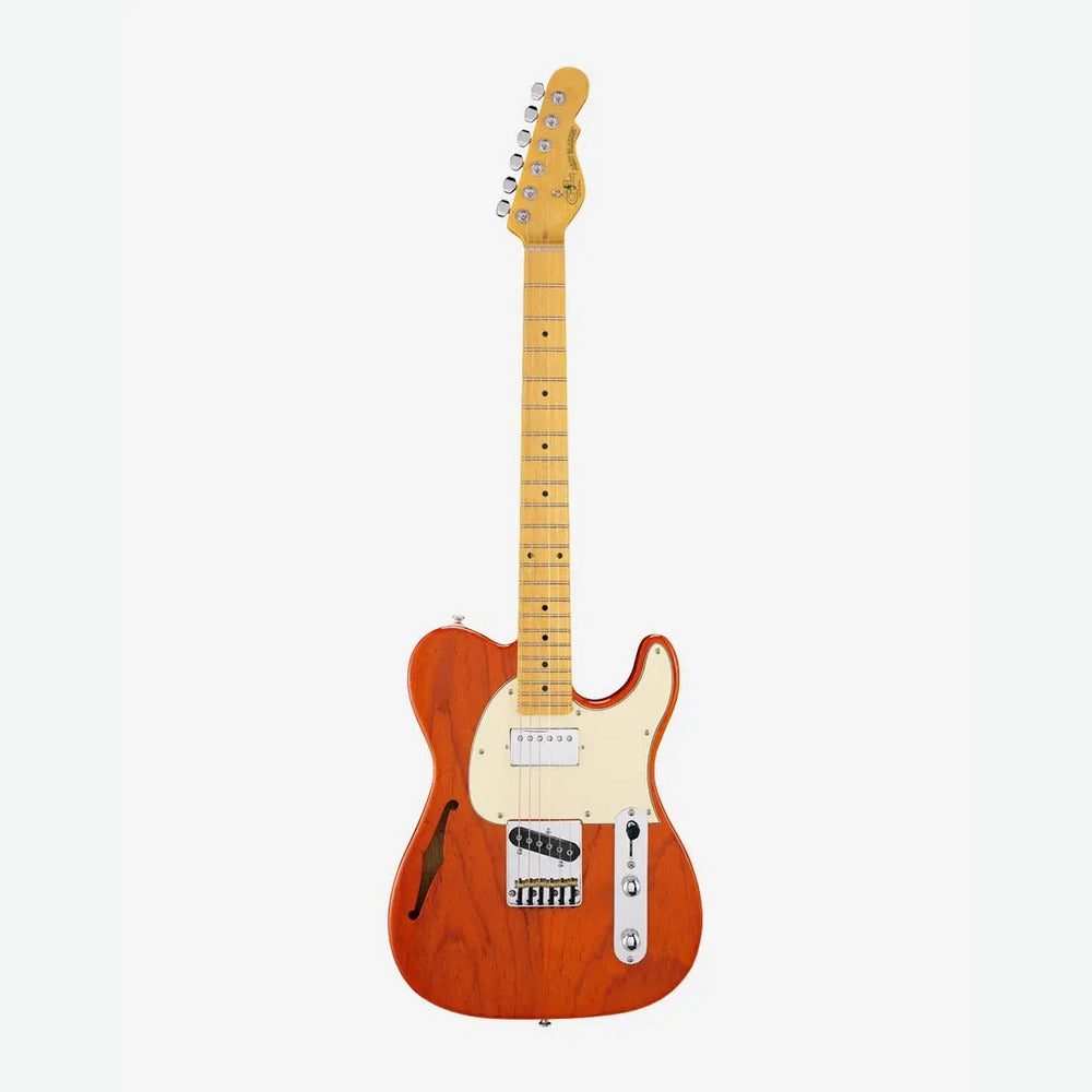 G&L ASAT Bluesboy Semi-Hollow Electric Guitar - Clear Orange