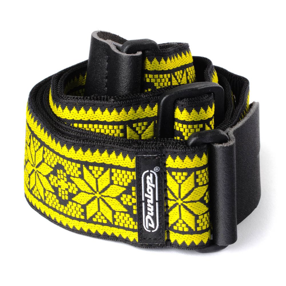 Dunlop Jacquard Fillmore Yellow Guitar Strap
