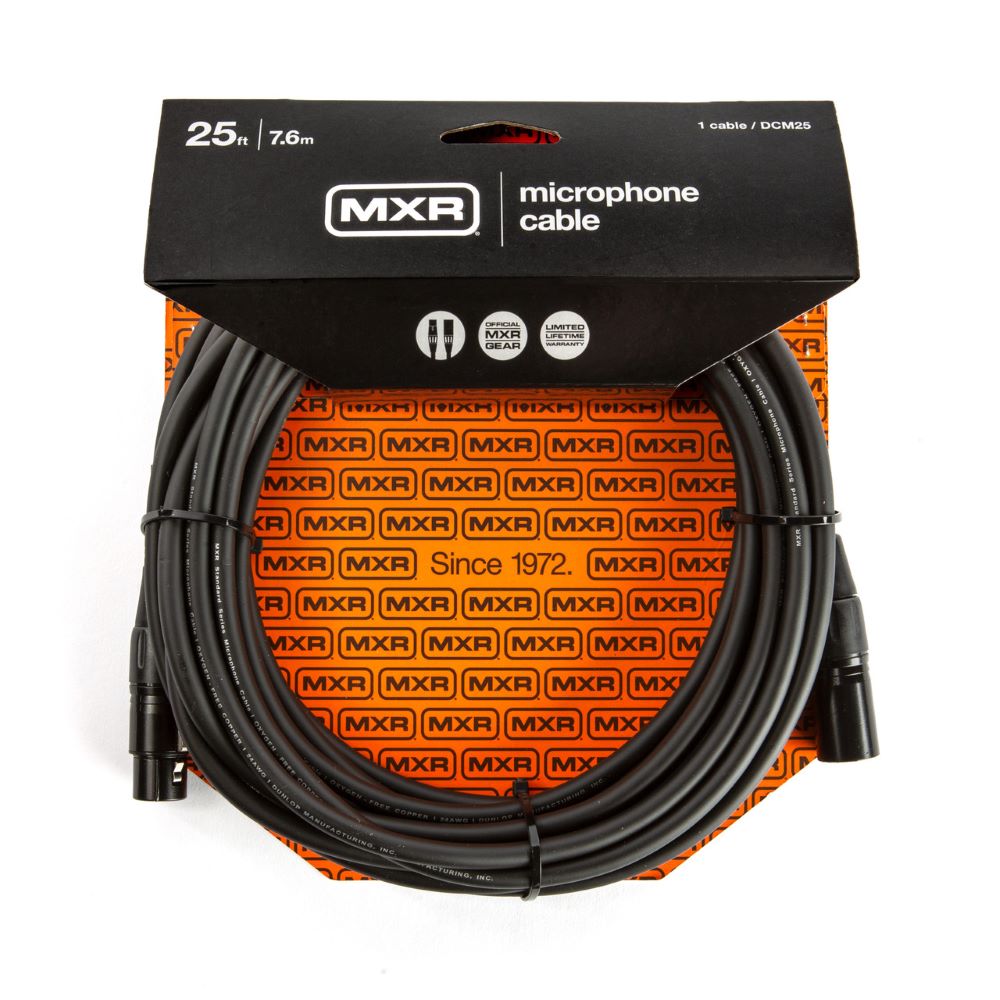 MXR XLR Microphone Cable 25 ft. Black