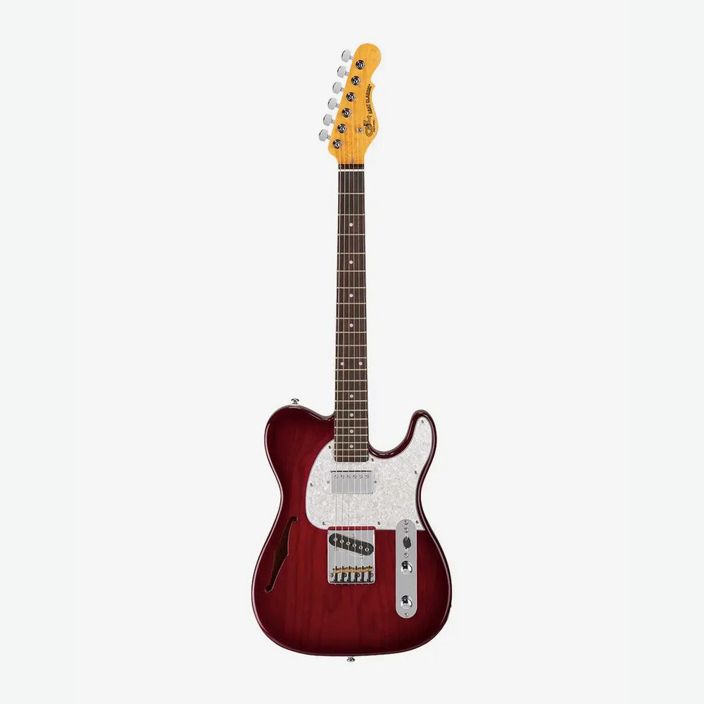 G&L ASAT Bluesboy Semi-Hollow Electric Guitar - Red Burst