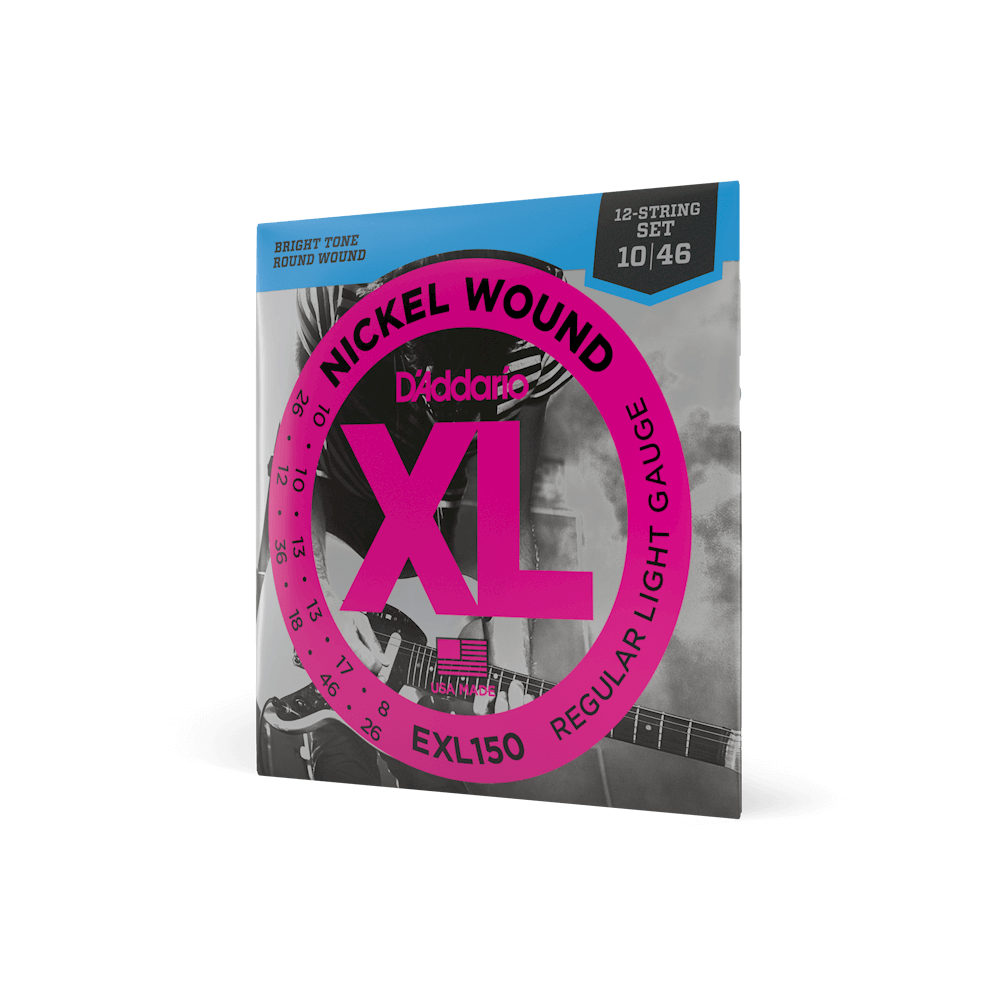 D'Addario Nickel Wound Electric 12-String, Regular Light .010-.046