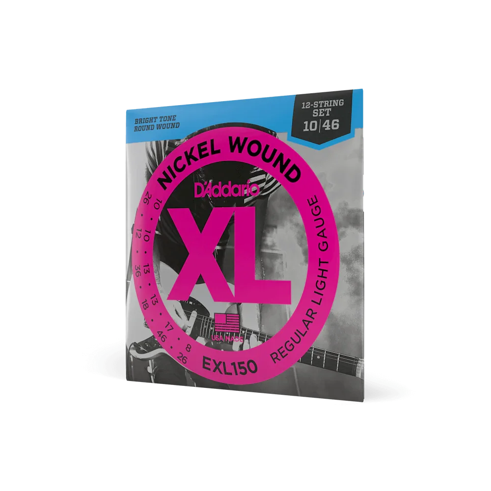 D'Addario Nickel Wound Electric 12-String, Regular Light .010-.046