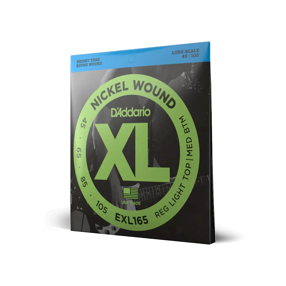 D'Addario Nickel Wound Bass Strings .045 -.105, Long Scale