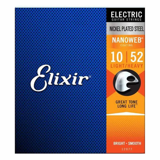 Elixir NANOWEB Nickel Plated Steel Strings 10-52