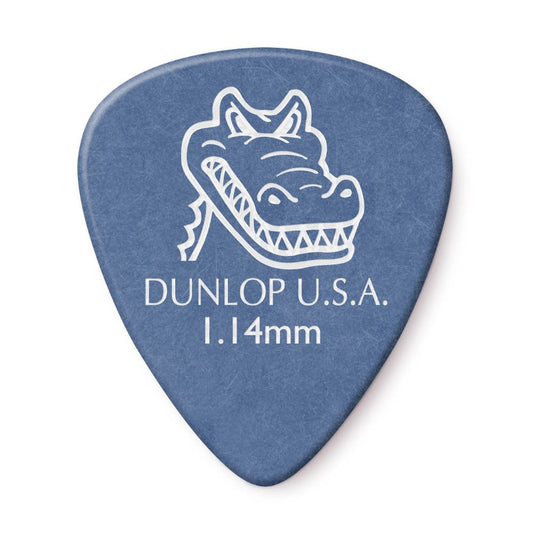 Dunlop Standard Gator Grip Guitar Picks, 1.14mm Blue 12 pk