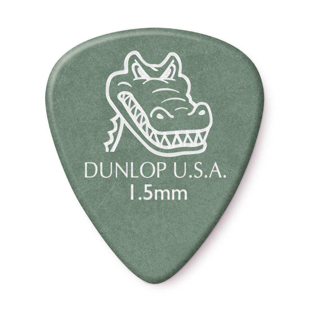 Dunlop Standard Gator Grip,1.50mm Green Guitar Picks