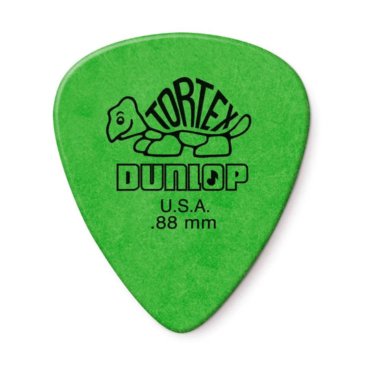 Dunlop Tortex Standard Guitar Picks .88mm Green 12-pack