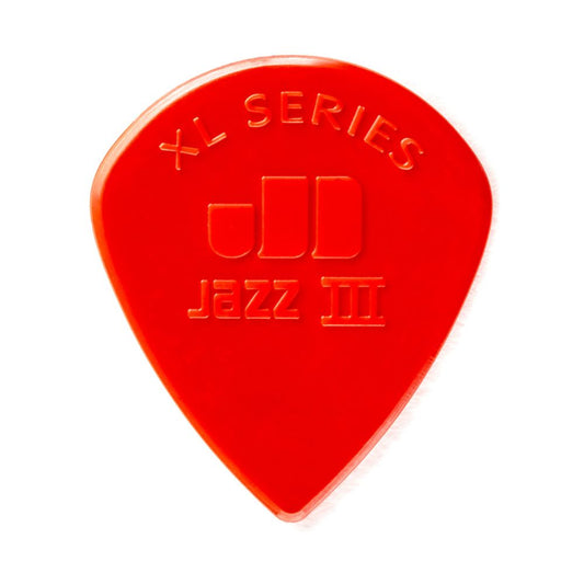 Dunlop Nylon Jazz III Guitar Picks XL Red Nylon 1.38mm 6 Pk