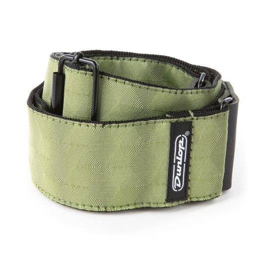Dunlop Jacquard Heagon Echo Olive Guitar Strap