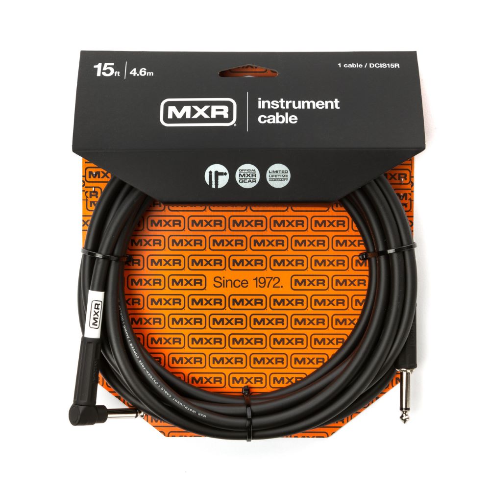 MXR Standard Instrument Cable Right Angle - 15'