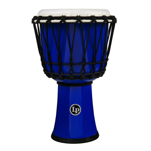 Latin Percussion World 7" Rope Tuned Circle Djembe - Blue
