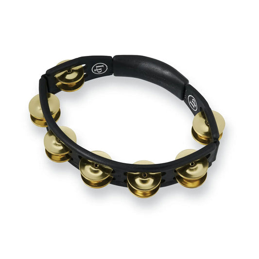 Latin Percussion Cyclops Handheld Tambourine - Black - Brass Jingles