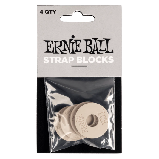 Ernie Ball Strap Blocks 4-Pack, Gray