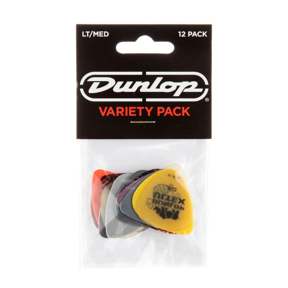 Dunlop Variety Guitar Pack,12 Picks, Light/Medium