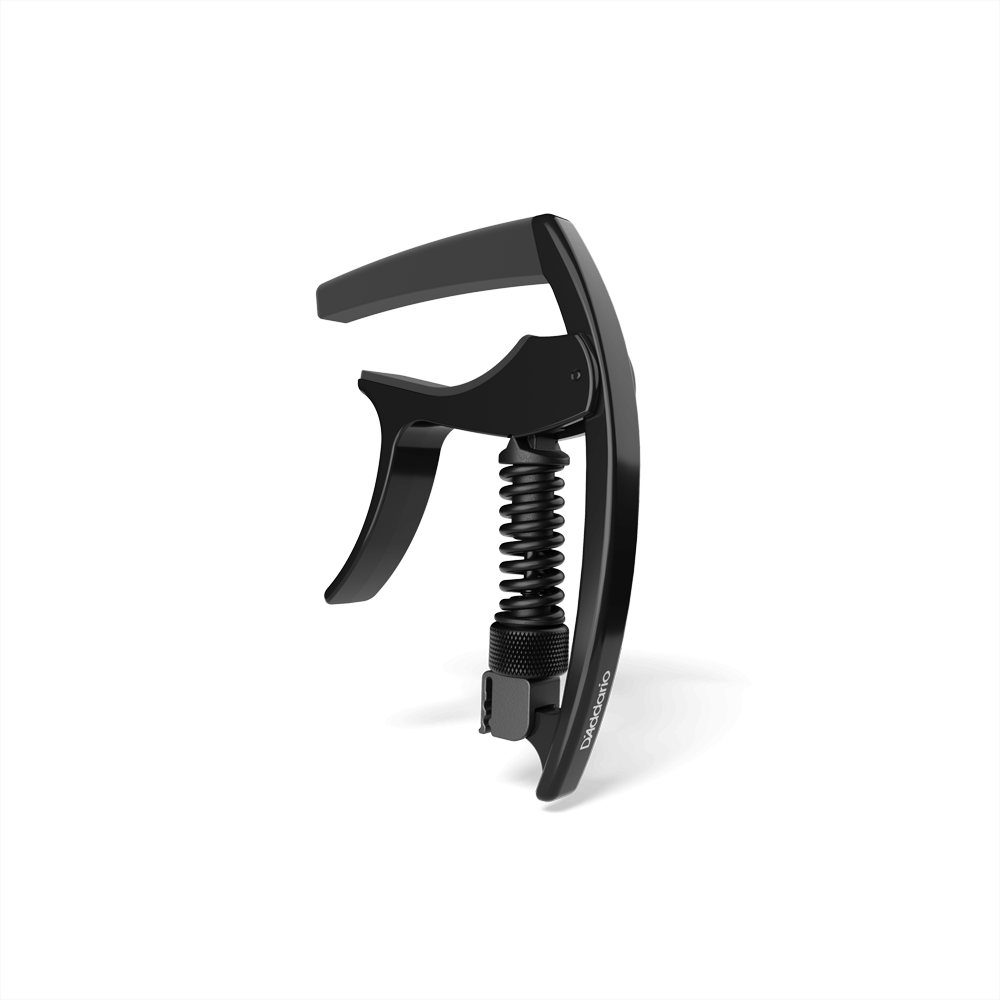 D’Addario Tri-Action Black Guitar Capo