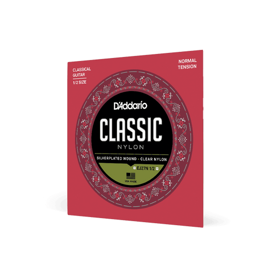 D'Addario Normal Tension Silver-Plated Nylon Guitar Strings