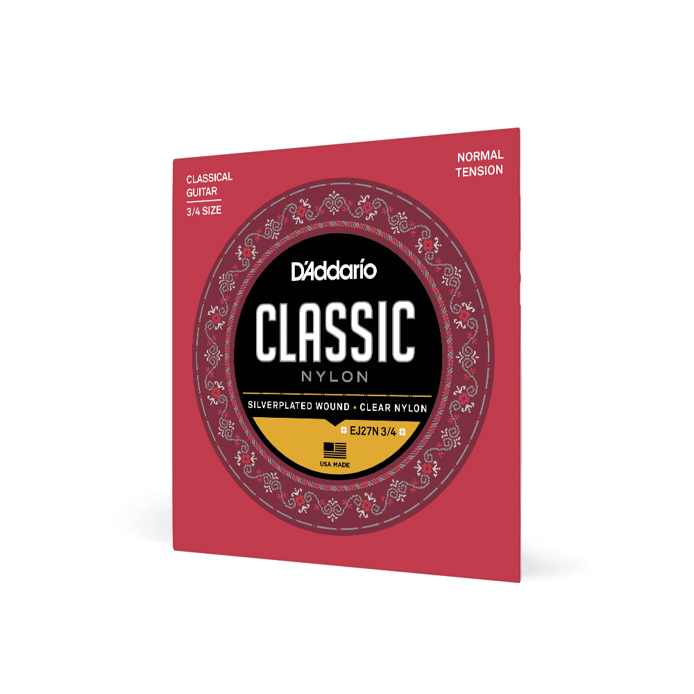 D'Addario 3/4 Nylon Classical Guitar Strings, Normal Tension