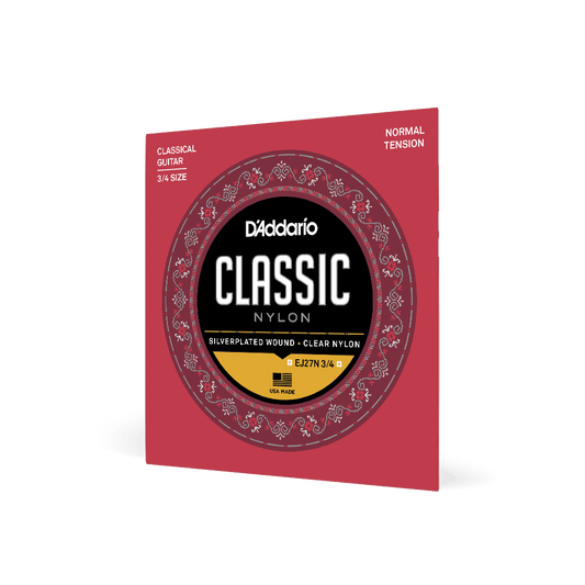D'Addario 3/4 Nylon Classical Guitar Strings, Normal Tension