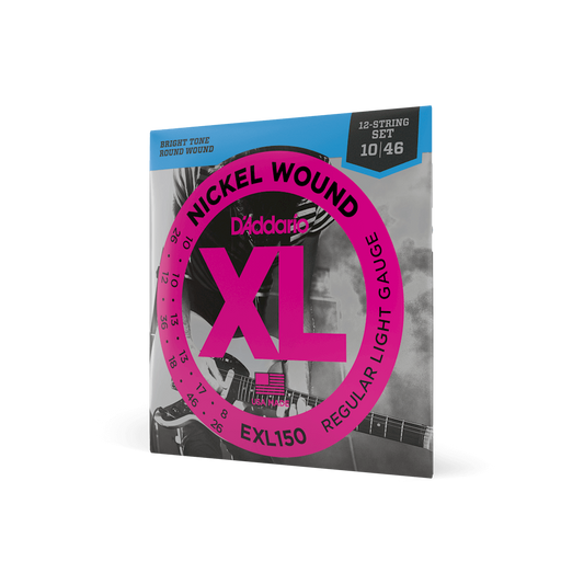 D'Addario Nickel Wound Electric 12-String, Regular Light .010-.046