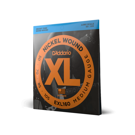 D'Addario Nickel Wound Bass Strings .050 - .105, Long Scale