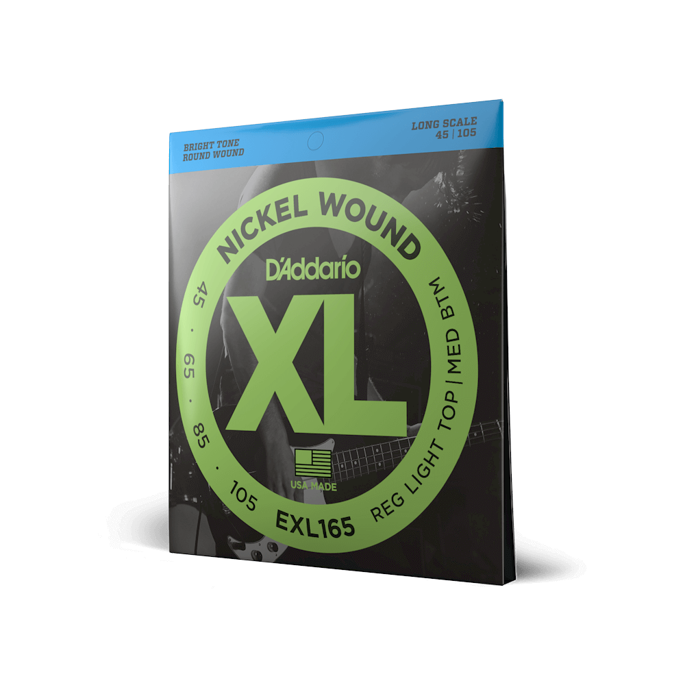 D'Addario Nickel Wound Bass Strings .045 -.105, Long Scale