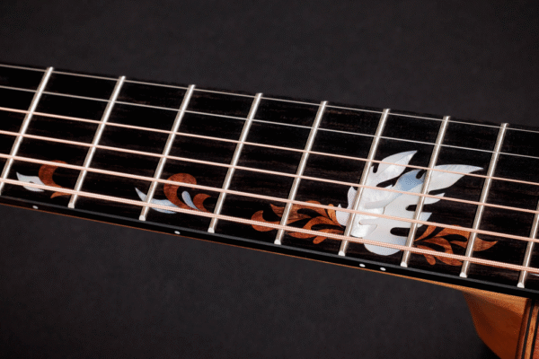 Taylor custom amber tide guitar inlay